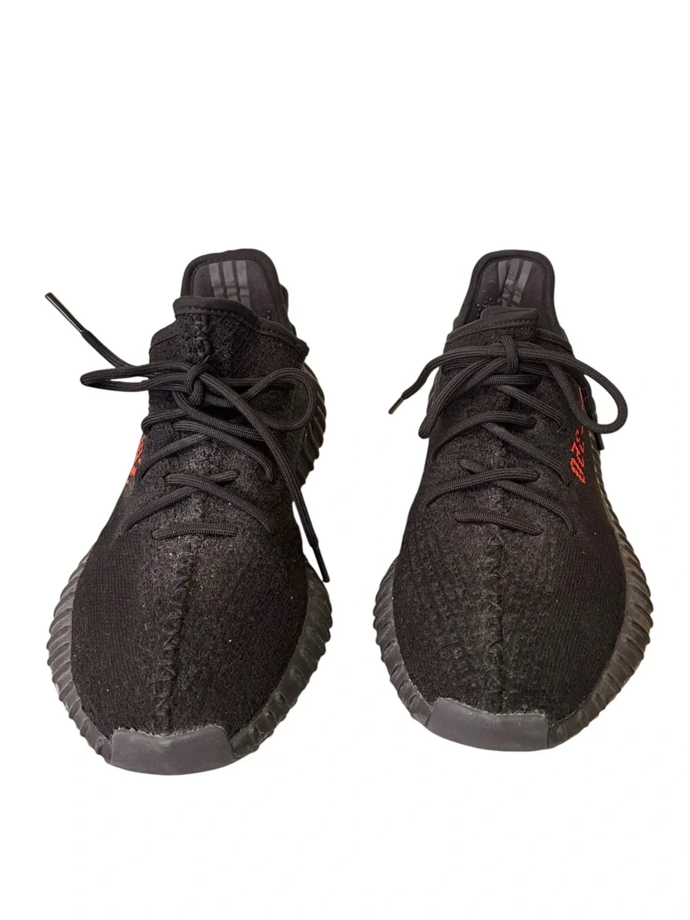 Yeezy Boost 350 V2 'Bred' Sneakers Red Black Size 9